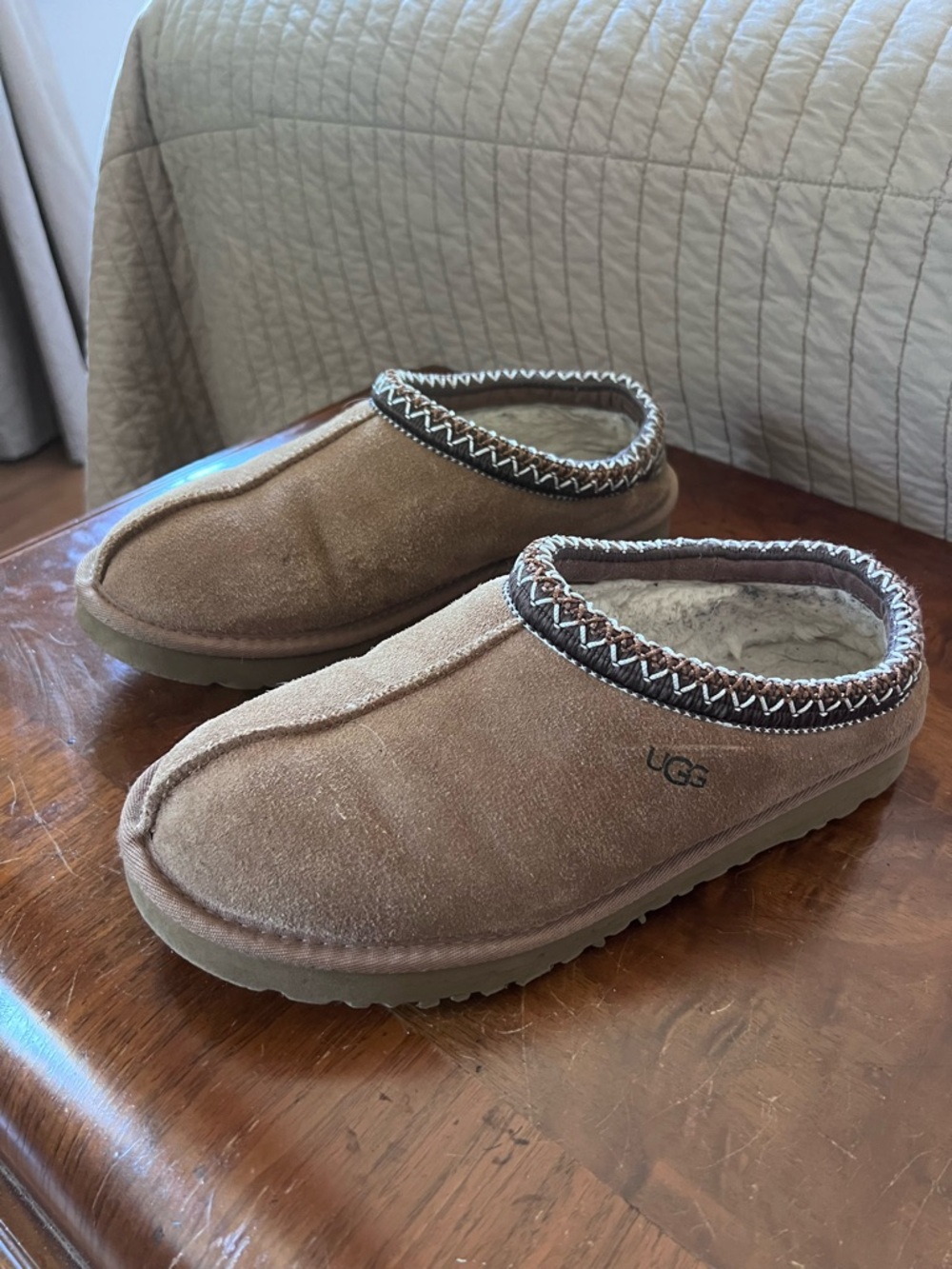 UGG Tasman II Clog Chestnut Suede Slip-On Mule